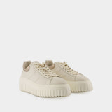 Sneakers H Stripes - Hogan - Cuir - Beige