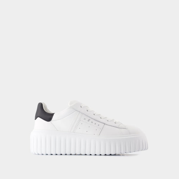 Sneakers H-Stripes - Hogan - Cuir - Blanc
