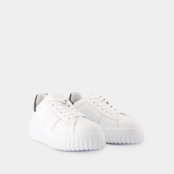 Sneakers H-Stripes - Hogan - Cuir - Blanc