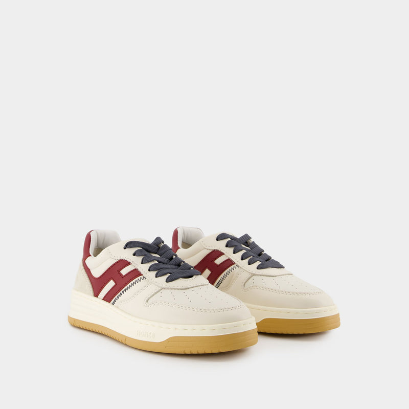 Sneakers H630 - Hogan - Cuir - Beige