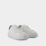 Sneakers H Stripes New - Hogan - Cuir - Blanc