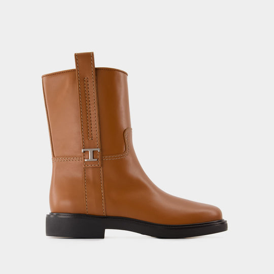 Bottes Gomma 20l - Tod's - Cuir - Marron