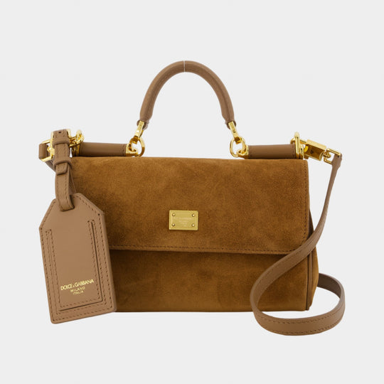 Sac À Bandoulière My Sicily - Dolce&Gabbana - Cuir - Marron