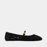 Sandales Vally - Dolce&Gabbana - Cuir - Noir