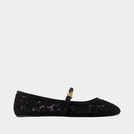 Sandales Vally - Dolce&Gabbana - Cuir - Noir