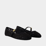 Sandales Vally - Dolce&Gabbana - Cuir - Noir