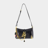 Sac Porté Épaule Lock - Dolce&Gabbana - Cuir - Noir