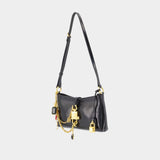 Sac Porté Épaule Lock - Dolce&Gabbana - Cuir - Noir