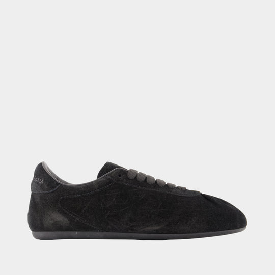 Sneakers Ballet - Dolce&Gabbana - Cuir - Noir