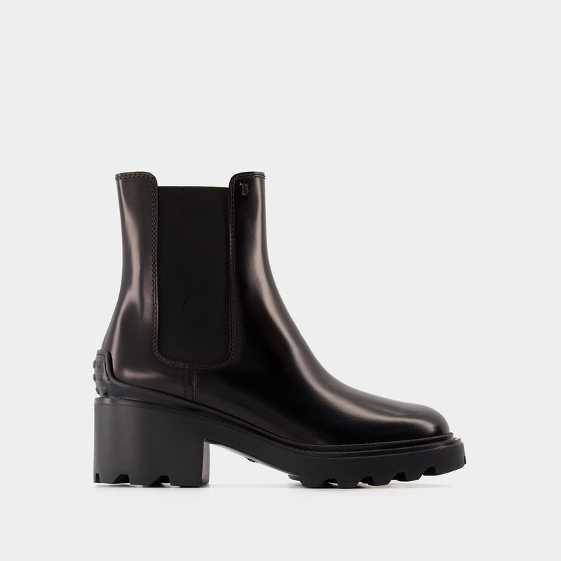 Bottes Gomma Carro T60 - Tod's - Cuir - Noir