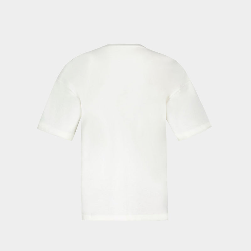 T Shirt Cn Ss - Jil Sander - Coton - Blanc