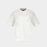 T Shirt Cn Ss - Jil Sander - Coton - Blanc