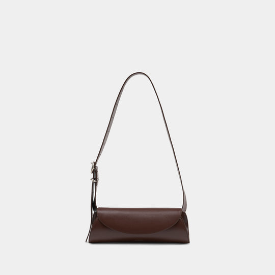 Sac Porté Épaule Cannolo Small - Jil Sander - Cuir - Marron