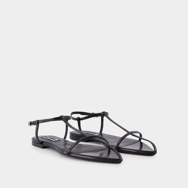 Sandales - Jil Sander - Cuir - Noir