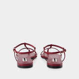 Sandales - Jil Sander - Cuir - Rouge