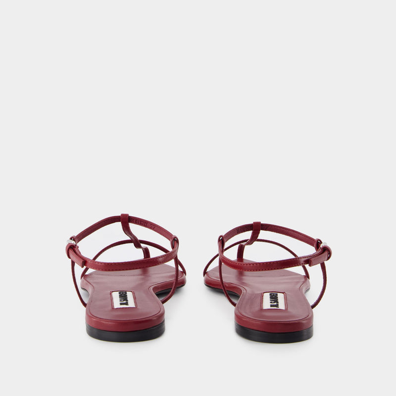 Sandales - Jil Sander - Cuir - Rouge