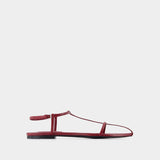 Sandales - Jil Sander - Cuir - Rouge