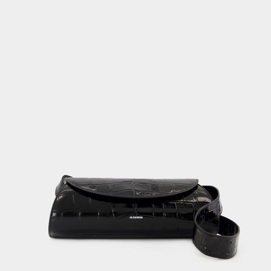 Sac À Main Cannolo Small - Jil Sander - Cuir - Noir