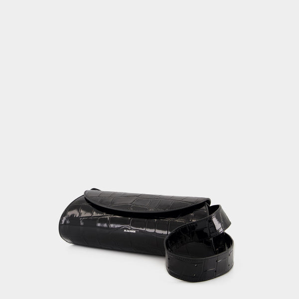 Sac À Main Cannolo Small - Jil Sander - Cuir - Noir