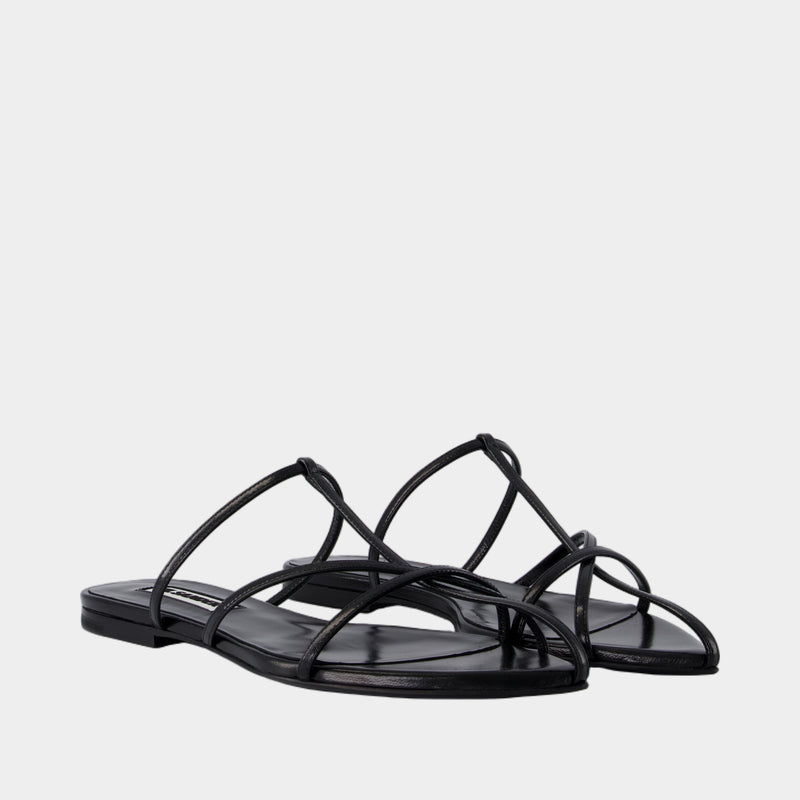 Sandales - Jil Sander - Cuir - Noir