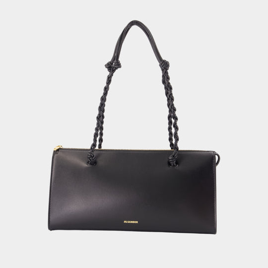 Sac Porté Épaule Tangle Tent - Jil Sander - Cuir - Noir