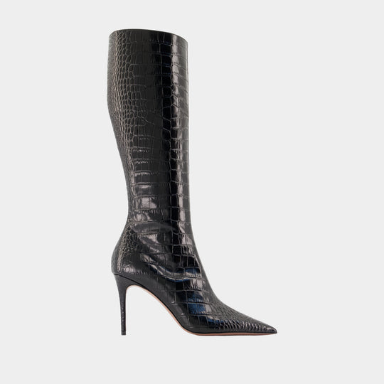 Bottes Vera 85 - Paris Texas - Cuir - Noir