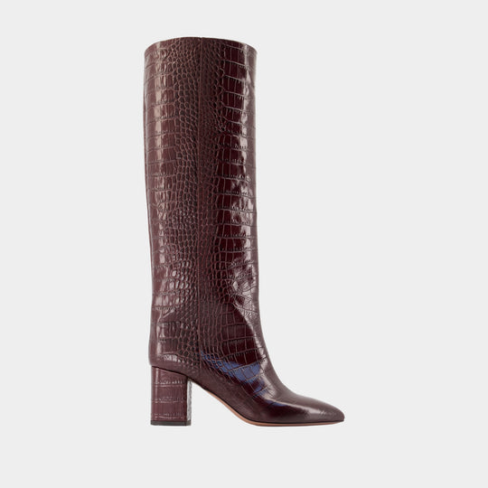 Bottes Anja 70 - Paris Texas - Cuir - Bordeaux