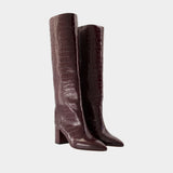 Bottes Anja 70 - Paris Texas - Cuir - Bordeaux