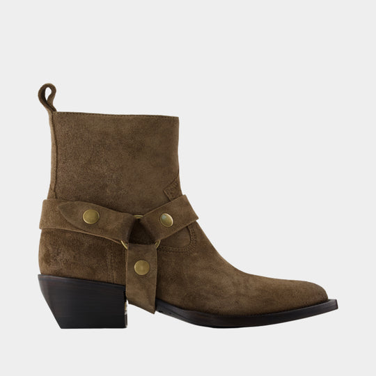 Bottines Debbie - Golden Goose Deluxe Brand - Cuir - Kaki