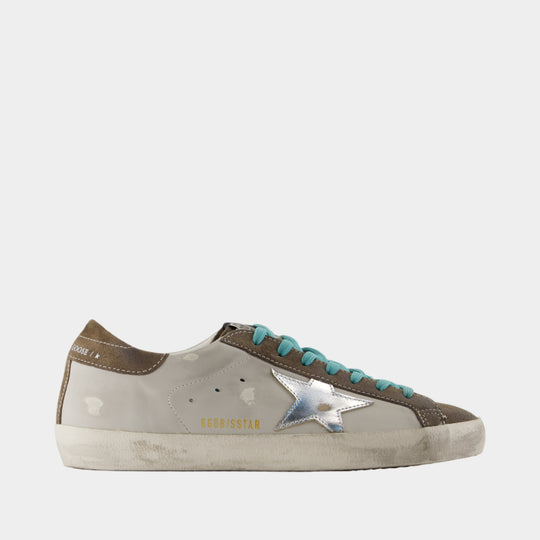 Sneakers Super Star - Golden Goose Deluxe Brand - Cuir - Kaki