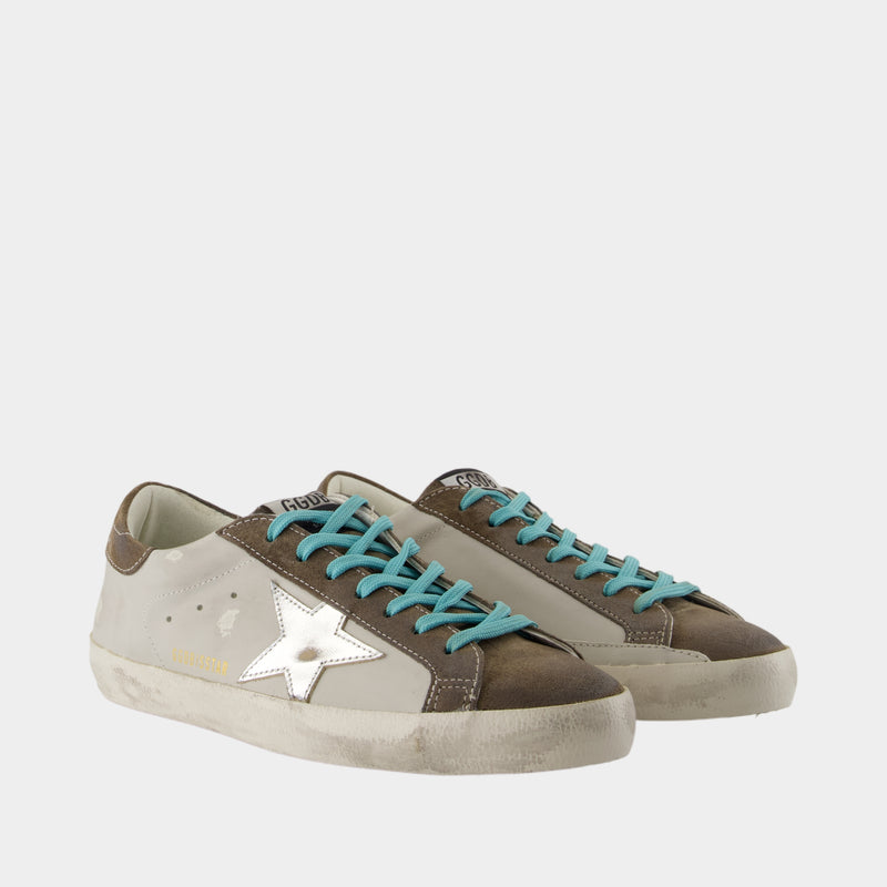 Sneakers Super Star - Golden Goose Deluxe Brand - Cuir - Kaki