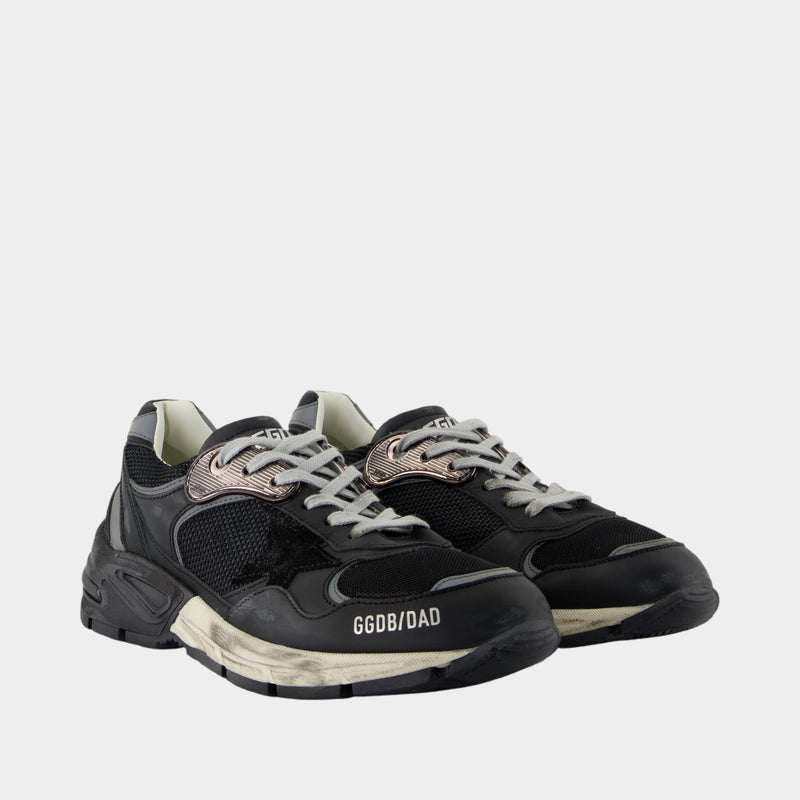Sneakers Running Dad - Golden Goose Deluxe Brand - Cuir - Noir