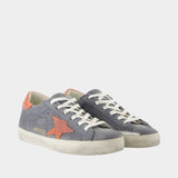 Sneakers Super Star - Golden Goose Deluxe Brand - Cuir - Bleu