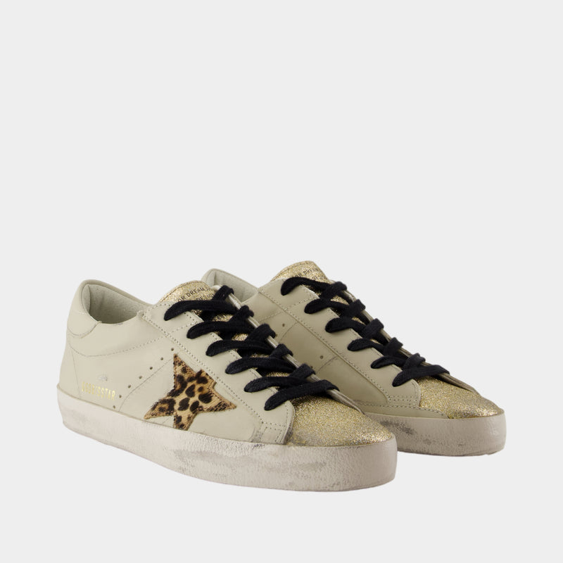 Sneakers Super Star - Golden Goose Deluxe Brand - Cuir - Beige