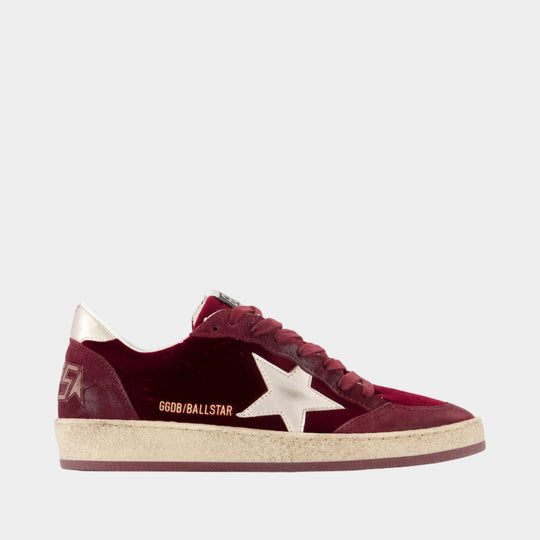 Sneakers Ballstar - Golden Goose Deluxe Brand - Cuir - Rouge
