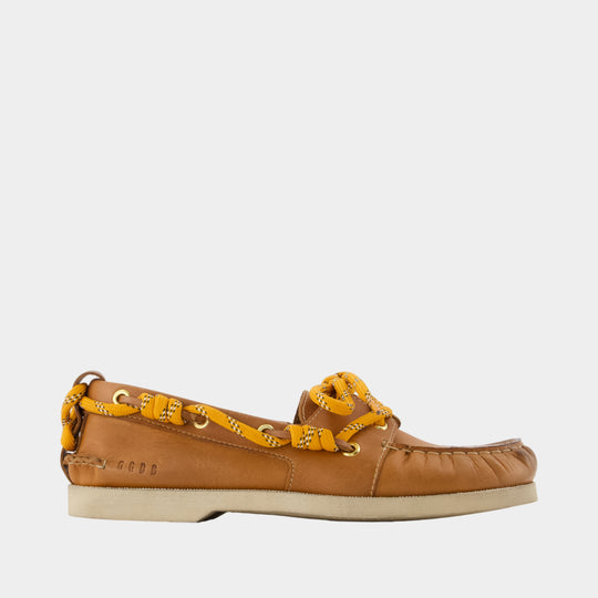 Mocassins Boat - Golden Goose Deluxe Brand - Cuir - Marron