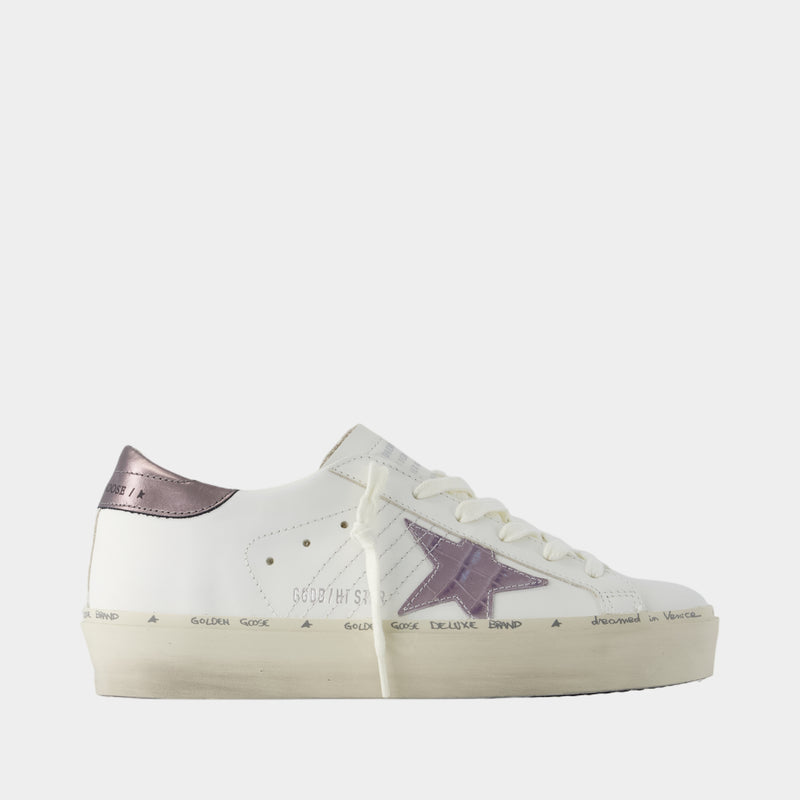 Sneakers Hi Star - Golden Goose Deluxe Brand - Cuir - Blanc