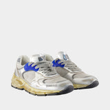 Sneakers Running Dad - Golden Goose Deluxe Brand - Cuir - Argenté