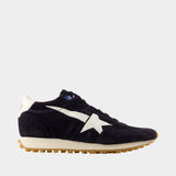 Sneakers Running Marathon - Golden Goose Deluxe Brand - Cuir - Bleu