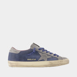 Sneakers Super Star - Golden Goose Deluxe Brand - Cuir - Bleu