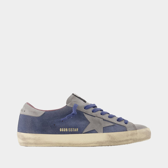 Sneakers Super Star - Golden Goose Deluxe Brand - Cuir - Bleu