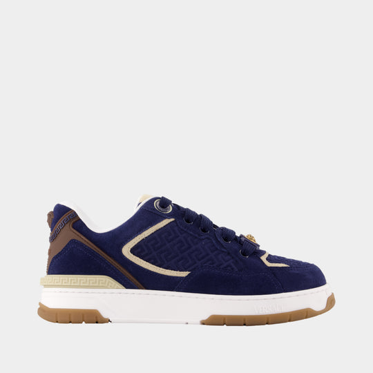 Sneakers - Versace - Cuir - Bleu