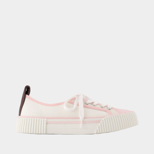 Sneakers Low Top - Versace - Coton - Ivoire