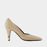 Escarpins T.90 - Versace - Cuir - Ivoire