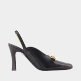 Escarpins T.90 - Versace - Cuir - Noir