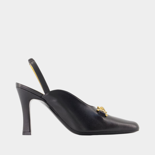 Escarpins T.90 - Versace - Cuir - Noir