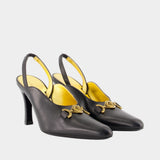 Escarpins T.90 - Versace - Cuir - Noir