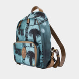 Sac À Dos Sunset Palms - Versace - Cuir - Multi
