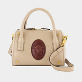 Sac À Bandoulière Small Boston - Versace - Cuir - Ivoire