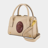 Sac À Bandoulière Small Boston - Versace - Cuir - Ivoire